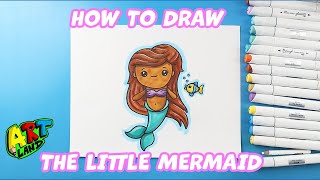 How to Draw The Little Mermaid for Kids
