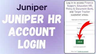 How to Login Juniper HR Account