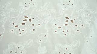 Classic Embroidery Eyelet Fabric