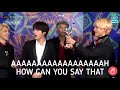 Jin turns into a 5 year-old kid in the GDA backstage interview