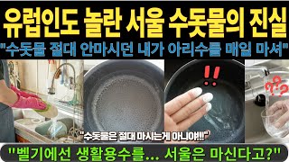 [해외감동사연] 유럽인도 놀란 서울 수돗물의 진실 \