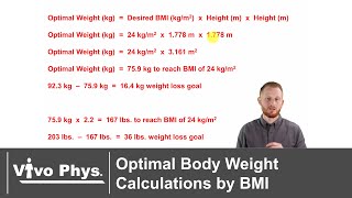 Optimal Body Weight Calculations by BMI