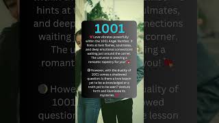 Unraveling The 1001 Angel Number’s Guidance on Love and Relationships #shorts #angelnumbers #1001