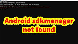flutter doctor --android-licenses : Android sdkmanager not found. Update to the latest Android SDK
