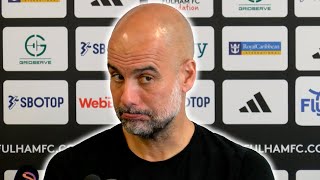 🔴 LIVE | Pep Guardiola post-match press conference | Fulham 0-4 Manchester City
