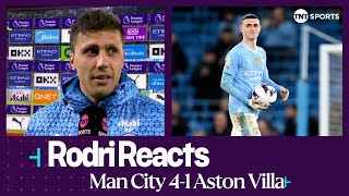"HE IS AMAZING!" 😍 | Rodri | Man City 4-1 Aston Villa | Premier League