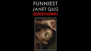 The Funniest Janet Jackson Music Quiz Ever! Guess The Song! Question One #shorts