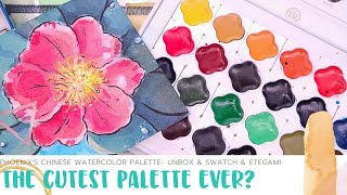Much Aesthetic!  Such Kawaii! Many Vibes! Phoenix Chinese Watercolor Palette