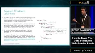 CppCon 2015: Pedro Ramalhete “How to make your data structures wait-free for reads\