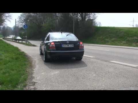 Passat W8 Sound By Individual Exhaust Youtube