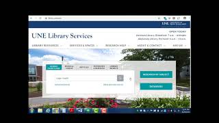 Finding articles at UNE Libraries
