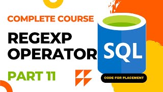 The REGEXP Operator | SQL Complete Course 🔥 #11