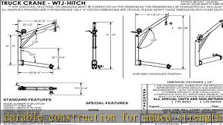 Vestil WTJ-Hitch Hitch-Mounted Truck Jib Crane, Black