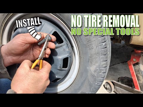 Can you change valve stem without removing tire?