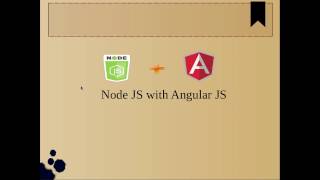Introduction to Node JS With Angular JS