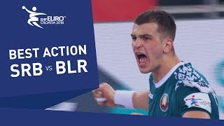 Karalek scores after a Cupara's save  | Men's EHF EURO 2018