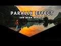 Pure css parallax effects with skew background effect || html css design