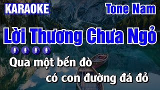 Lời Thương Chưa Ngỏ ( Đối Diện Nhà Em ) Karaoke Tone Nam - Karaoke AK