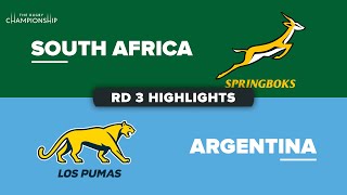 The Rugby Championship 2023 - South Africa v Argentina - Rd 3 Highlights