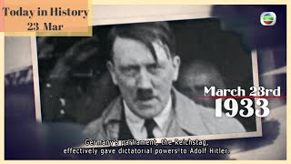 Today In History | 23 Mar | Historical Documentary | Daily Update | TVB 2021