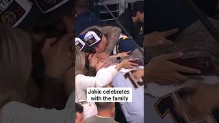 The Jokić family showing love after Nuggets advance to the Finals ❤️ #nba #nikolajokic