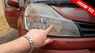 How to change headlight bulbs on Renault Modus