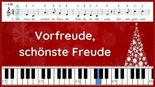 Vorfreude, schönste Freude, Freude im Advent / Text und Noten / instrumental / Piano