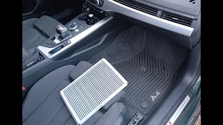 Wymiana filtra kabinowego w Audi A4B9 2.0 TDI STRONIC 2018/ Replacing the cabin filter in Audi A4B9