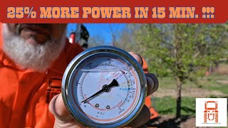 25% Power increase on your Kubota Tractor in 15 min!! #kubota #shims #hydraulic #boost #bx #hst