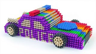 DIY - How To Build Amazing Police Car With Magnetic Balls (Satisfaction) - Magnet Balls