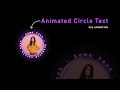 Animated Circle Text Logo Effects using CSS & Javascript