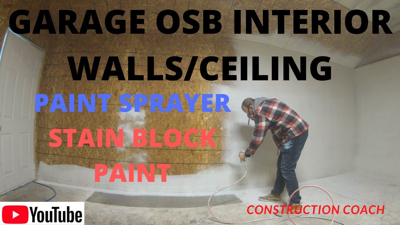 OSB Sheeting For Walls And Ceiling Finished With Kilz Stain Block ...