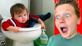You LAUGH, You LOSE! But it's actually funny (fails) w/ Kayson!