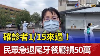 確診者1/15來過！ 民眾急退尾牙餐廳損50萬