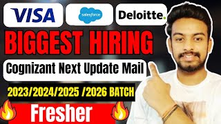 VISA, Salesforce, Deloitte New Hiring | OFF Campus Drive For 2025, 2024, 2023| Cognizant Next Update