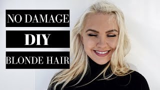 No Damage DIY Light Blonde Hair - Platinum Blonde Hair Tutorial - Monika Boch