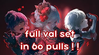 GETTING FULL SET IN 60 PULLS !! || Night Sweet Meal Gacha || project sekai || rerolls