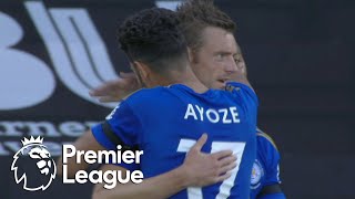 Jamie Vardy pokes Leicester City in front of Bournemouth | Premier League | NBC Sports