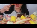 asmr eating 외국인─다리일 2─랜타 deshelled 및 녹색 립 홍합을 먹는 소리하지 말