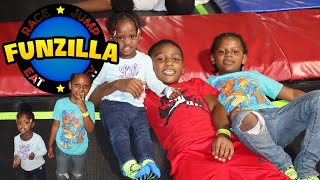 VLOG| WE TOOK THE KIDS TO FUNZILLA! #Funzilla #trampolinepark