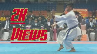 Roshan Yadav Final Male Individual Kata All India University Games Karate Championship 2019