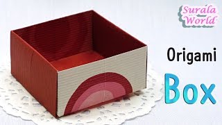 Origami - Box (How to make a paper box, Tutorial, Easy)