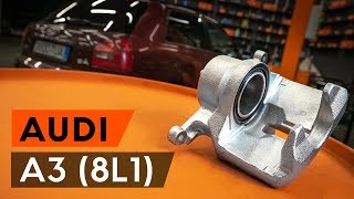 Wie AUDI A3 1 (8L1) Bremssattel hinten / Bremszange hinten wechseln [AUTODOC TUTORIAL]