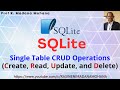 Python Programming for Beginners | Database Programming: SQLite - CRUD Operations