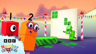 Stampolines and Number Fun | Learn to Count | Maths for Kids | @Numberblocks
