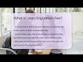 what is loan origination fee creditguide360.com