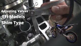 How To Adjust Valves On a New EFI Dirt Bike. (Shim type)