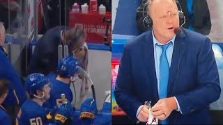 Watch VIDEO - Rob Ray Takes a Puck to The Face in Between The Glass 😱