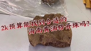 2000块钱预算，要找海南水格料，开0 8的沉香手串，看春劲如何帮他安排!（上）