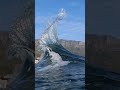 Mesmerizing Dance of the Sea: Turbulent Waters Unleash Magnificent Waves